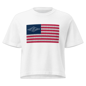 Red, White & Hook'd Cropped Tee